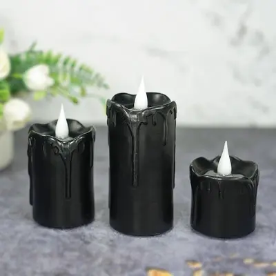 Battery-Powered Tear-Effect Candle Light for Spa and Meditation Decor - 11