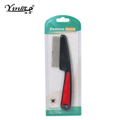 Long-Handled Flea Comb with Fine Teeth for Dogs and Cats - 8