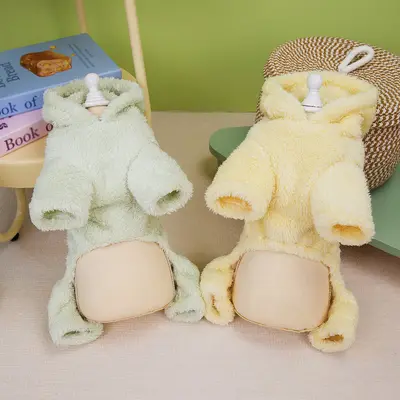 Thickened Autumn Winter Dinosaur Fleece Clothing for Small Dogs