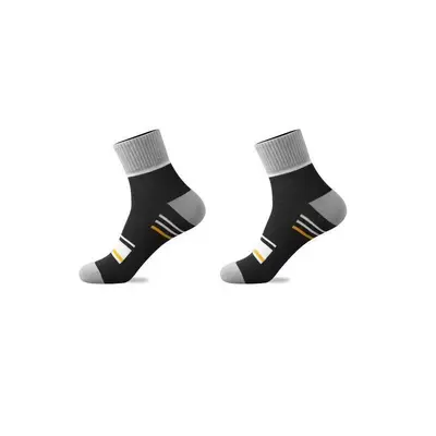 Zhuji Socken für Herren, Mittelbund-Socken, Vier-Jahreszeiten-Geruchsschutz, atmungsaktiv, Farbblockstreifen, lässige Baumwollsocken, klassische Business-Socken, Großhandel - 11
