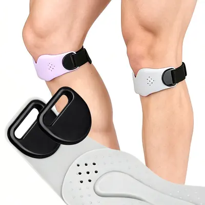 Patella Strap Knee Support with V-Shaped Brace, Breathable, for Running and Basketball - 5