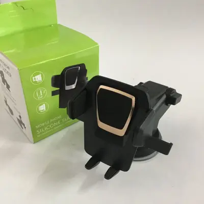Retractable Car Phone Holder, Adhesive Pad and Suction Cup Mount, Dashboard Stand - 3