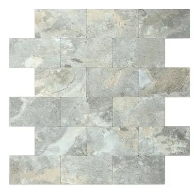 Thick PVC Self-Adhesive Wall Tile, Stone Look, 30x30 cm, Light Brown - 11
