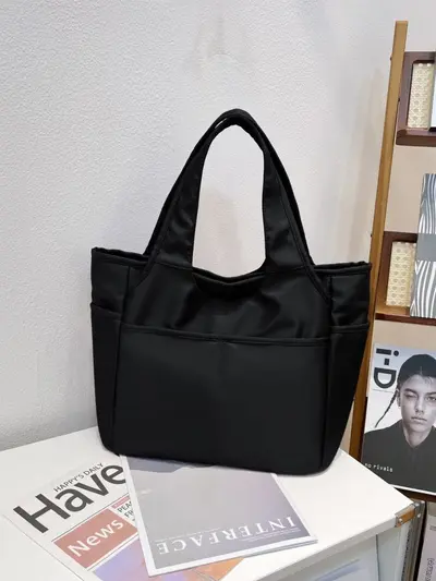 Nylon Tote Bag for Women, Large Capacity, Commuter Style - 4