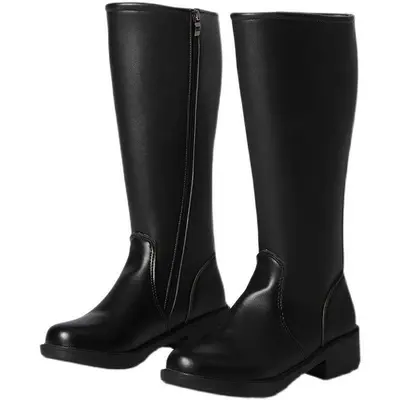 Herren-Hochstiefel aus Leder, Herbst und Winter - 9