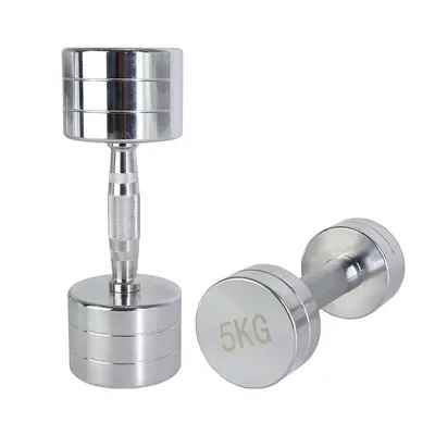 Steel Electroplated Dumbbell Set 5-15kg Home Fitness