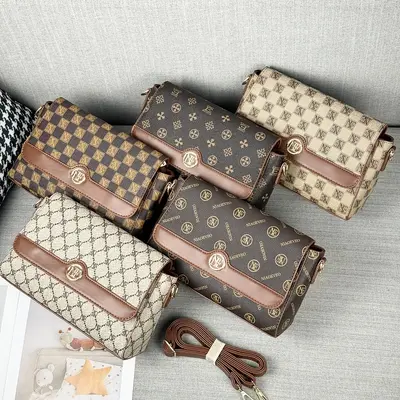 Damen-Handtasche mit Struktur, koreanischer Stil, Umhängetasche - 5
