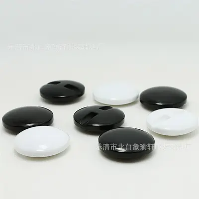 Manufacturer clothing accessories wholesale dark eye children's clothing buttons resin buttons black/white mushroom buttons in stock