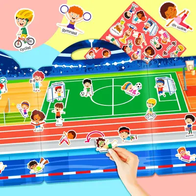 Kinder-Stillbuch mit 3D-Laser-Stickern, kognitives Spielzeug - 3