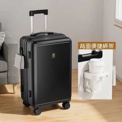 Large Capacity Silent Wheel Combination Lock Trolley Suitcase - 9