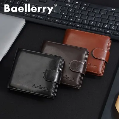 Men's Short Wallet with Multiple Card Slots and Driver's License Holder - 5