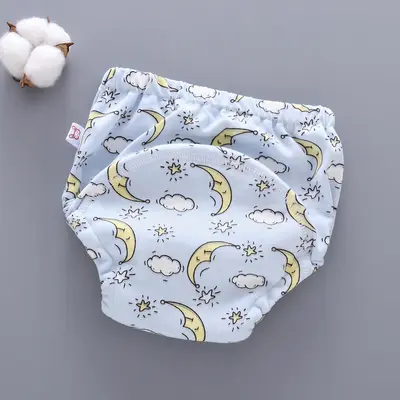 Washable 6-Layer Gauze Baby Training Pants, Breathable - 7