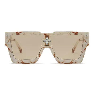 Retro Square Sunglasses, Metal Stud Street Style - 11