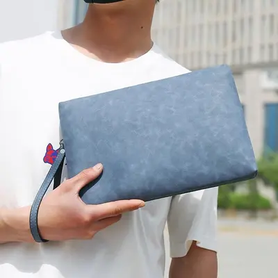 Herren-Clutch im lässigen Stil, Umschlagmodell - 3