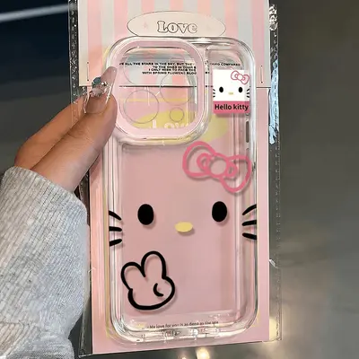Apple 16 Pro Max kedi desenli telefon kılıfı iPhone 15 sevimli 14, 13, 12/X transparent