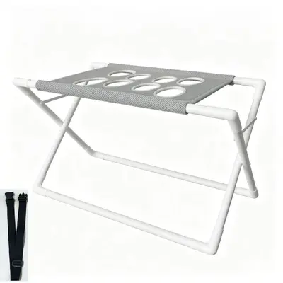 Foldable Cat Bath Rack with Nail Trimming Restraint for Small Dogs - 8