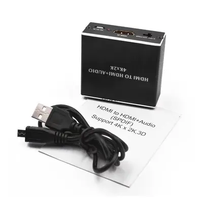 Optical Fiber 4K*2K 5.1 HDTV Audio Separator with 3.5 Audio Output