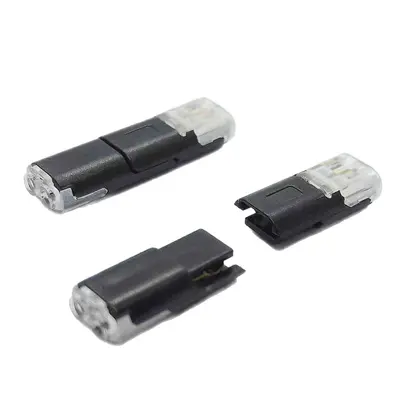 LED Solderless Quick Wire Connector, D2 Interlocking Dual-Wire Terminal