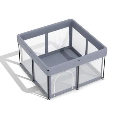 Foldable Baby Play Yard with Crawling Mat, No Installation, for Small Apartments