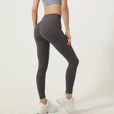 Damen-Yogahose, hohe Taille, po-formend, schnelltrocknend, elastisch - 9