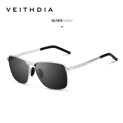 Men's Polarized Square Color-Changing Sunglasses, UV Protection - 12
