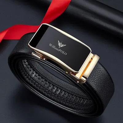 Emperor Paul belt men's genuine leather belt men's belt first layer cowhide business automatic buckle men's belt wholesale