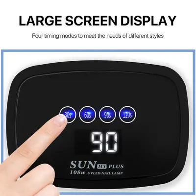 SUN H5PLUS Jel Oje için UV Lambası, Hızlı Kuruyan Tırnak Kürleme Jeli, Tırnak Sanatı Makinesi.