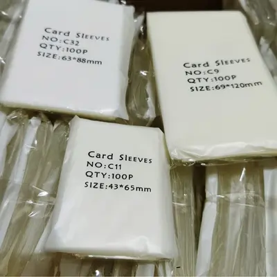 Card Sleeve Set 6.6x9 cm, 100 Cards, High Transparency Album and Bag
