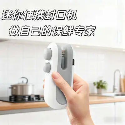 迷你封口机家用塑封机零食防潮封口神器便携塑料袋食品保鲜塑封机