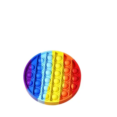 Rainbow Pop It Fidget Stress Relief Toy for Children - 5