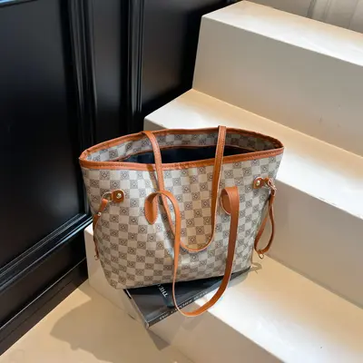 Retro Tote Bag, Large Capacity, Printed Single Shoulder, 2025 Style - 4