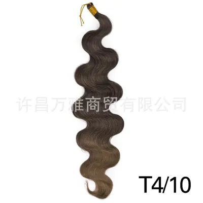 Body Wave Crochet Synthetik-Flechthaar-Perücke - 11