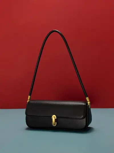 Minimalist Korean Style Baguette Underarm Bag, Women's Single Shoulder Handbag