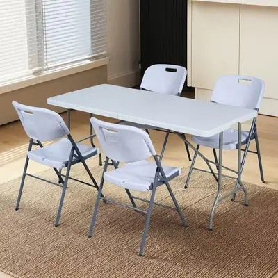 Premium Selected 1.8 m Blow-Molded Folding Table, Multi-Purpose Folding Table, Portable Dining Table, Car Folding Table, Outdoor Folding Table