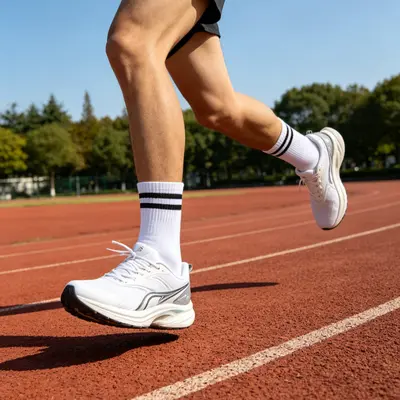 In Stock Student Socks Four Seasons Hot Style College Wind Anti-Pilling Seamless Toe Cotton Socks Two-Stripe Design Unisex Sports Socks