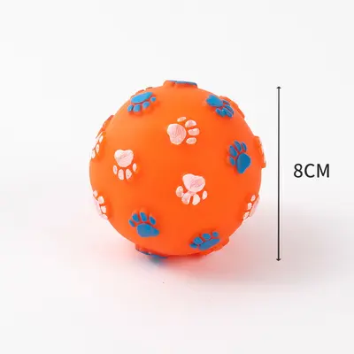 Rubber Squeaky Dog Toy for Small to Medium Dogs, Durable, Teeth Cleaning - 6
