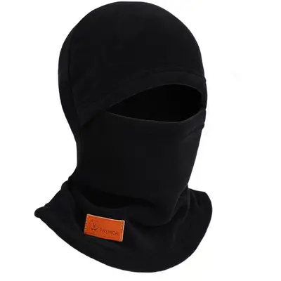 Men Women Winter Fleece Hat Windproof Face Mask Neck Gaiter - 9