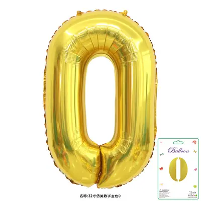 32 Inch Foil Number Balloon for Birthday Parties - 7