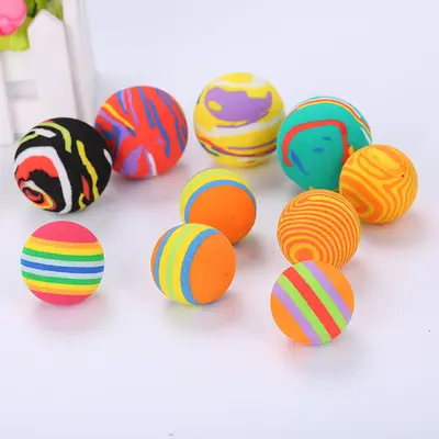 Foam Cat Ball Set, Multicolor Cat and Dog Toy