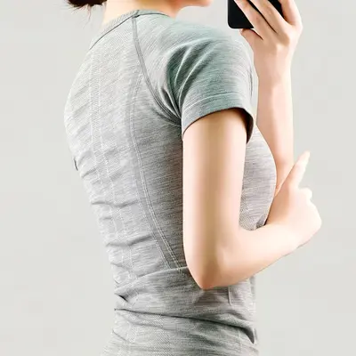 Women's Short-Sleeve Quick-Dry Running T-Shirt, Slim Fit