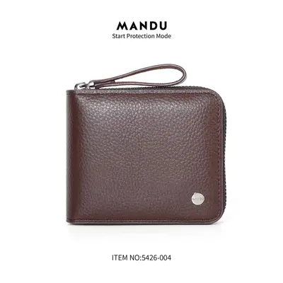 MANADU Erkek Cüzdan Kısa Fermuarlı RFID Korumalı - 8