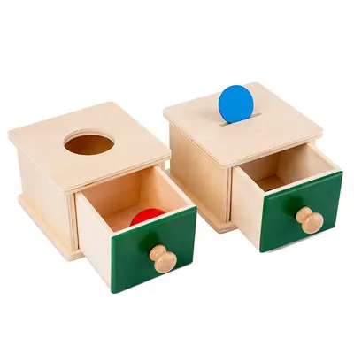 Montessori-Münzeinwurf-Schubladenbox für Kleinkinder 1-3 Jahre - 4