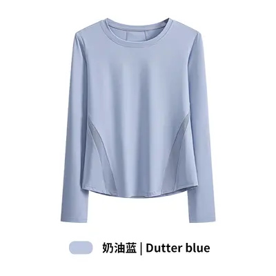 Langarm-Sportshirt Damen schnelltrocknend Yoga-Oberteil - 7