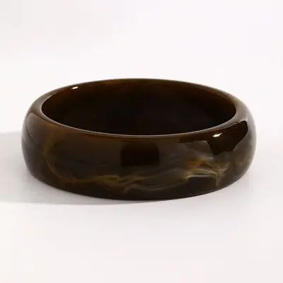 Vintage Kunstharz-Armband mit breitem Rand, Marmormuster, mehrfarbig - 11
