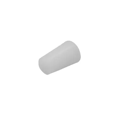 High-Temperature Silicone Protection Plug, Conical Threaded, White