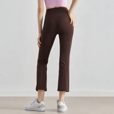 Damen nahtlose weite Yogahose mit hohem Bund und Po-Effekt - 7