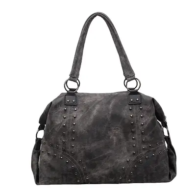 2026 Modisches Nieten-Schultertasche Großvolumige Tote-Tasche Damen Premium-Feeling Casual Allrounder Pendler-Achselzuckertasche - 10