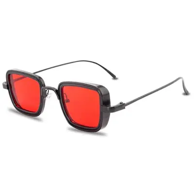 Retro-Herrensonnenbrille mit eckigem Metallrahmen, Modell 2026 - 4