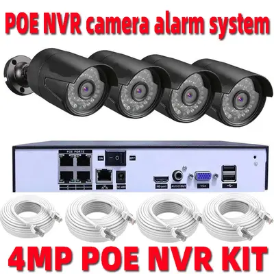 4CH POE NVR Set 4MP HD Gesichtserkennung