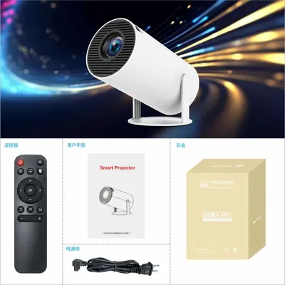 HY300/HY300pro silindir projektör akıllı Android 4K ev kablosuz taşınabilir ekran projeksiyonu Android 13